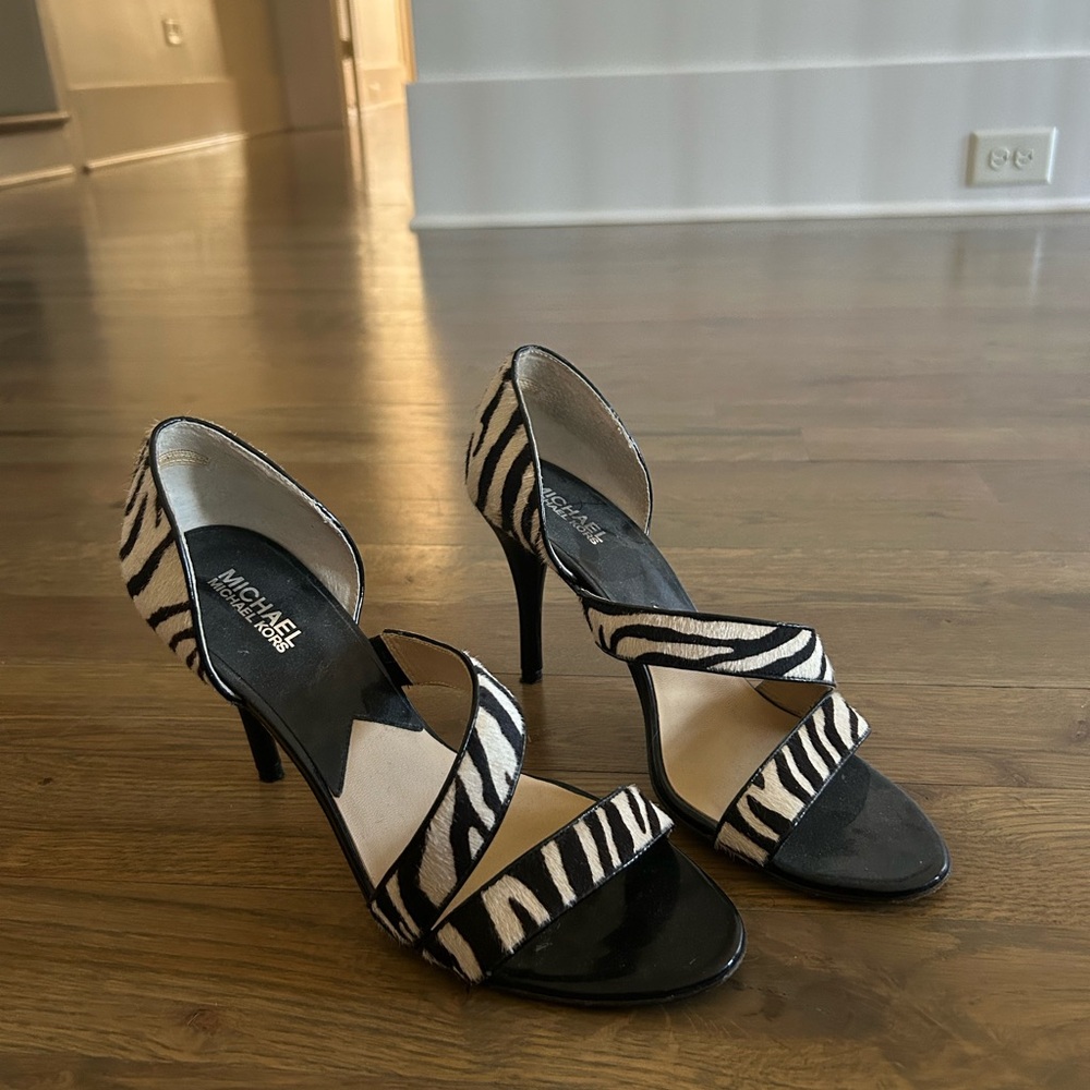 Michael Kors Zebra print heels